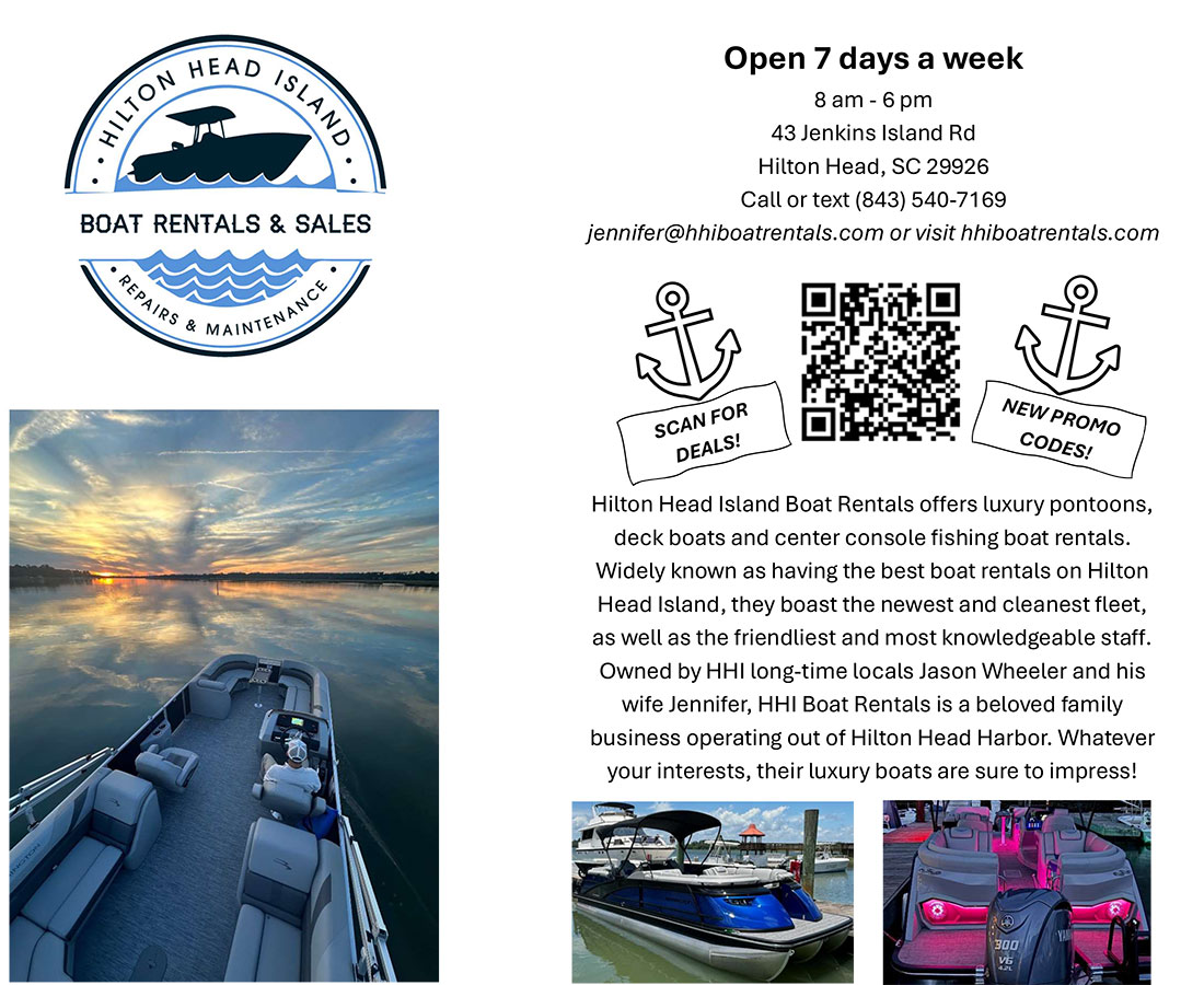 Hilton Head Island Boat Rentals Discount Offer